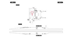 小田急　愛甲石田駅／／№1720駅看板・駅広告、位置図