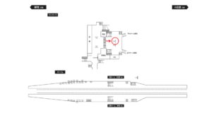 小田急　愛甲石田駅／／№1301駅看板・駅広告、位置図