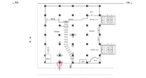 JR／浜松町駅／北口／№36駅看板・駅広告、位置図