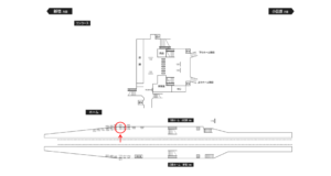 小田急　愛甲石田駅／／№1707駅看板・駅広告、位置図