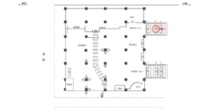 JR／浜松町駅／北口／№28駅看板・駅広告、位置図