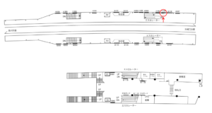 京急／大森町駅／／№41008駅看板・駅広告、位置図