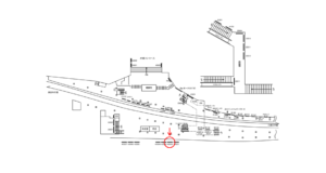京急／品川駅／／№42002駅看板・駅広告、位置図