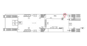 京急／立会川駅／／№23004駅看板・駅広告、位置図