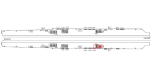 京急／立会川駅／／№22008駅看板・駅広告、位置図