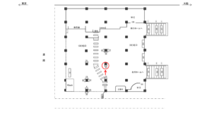 JR／浜松町駅／北口／№33駅看板・駅広告、位置図