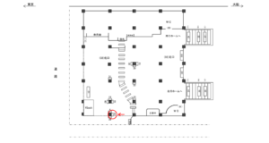 JR／浜松町駅／北口／№34駅看板・駅広告、位置図