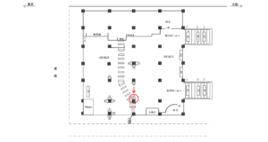 JR／浜松町駅／北口／№35駅看板・駅広告、位置図
