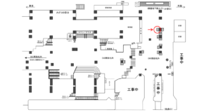JR／新橋駅／南改札外／№103駅看板・駅広告、位置図