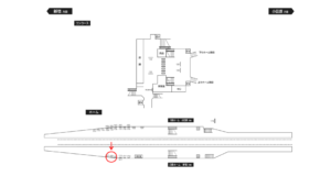 小田急　愛甲石田駅／／№1609駅看板・駅広告、位置図