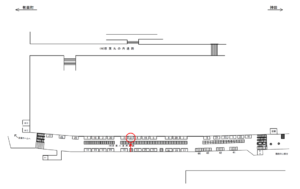 JR／東京駅／京八通路／№31駅看板・駅広告、位置図