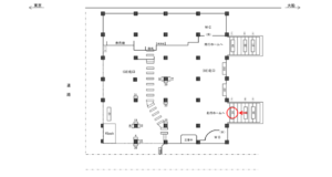 JR／浜松町駅／北口／№24駅看板・駅広告、位置図