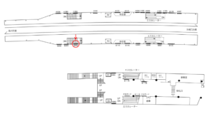 京急／大森町駅／／№42004駅看板・駅広告、位置図
