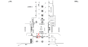 JR／大宮駅／自由通路／№58駅看板・駅広告、位置図