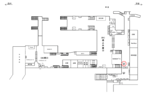 JR／大崎駅／橋上本屋口／№90駅看板・駅広告、位置図