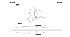 小田急　愛甲石田駅／／№1612駅看板・駅広告、位置図