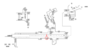 東京メトロ／浅草駅／銀座線／№10駅看板・駅広告、位置図
