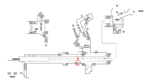東京メトロ／浅草駅／銀座線／№9駅看板・駅広告、位置図