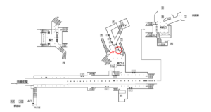 東京メトロ／浅草駅／銀座線／№16駅看板・駅広告、位置図