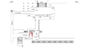 JR／鶴見駅／西口橋上／№70駅看板・駅広告、位置図