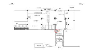 JR／金町駅／自由通路／№15駅看板・駅広告、位置図