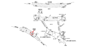 東京メトロ／上野駅／銀座線／№9駅看板・駅広告、位置図