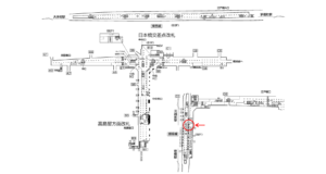 東京メトロ／日本橋駅／銀座線／№13駅看板・駅広告、位置図
