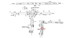 東京メトロ／日本橋駅／銀座線／№15駅看板・駅広告、位置図