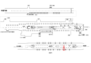 東京メトロ／三越前駅／銀座線／№15駅看板・駅広告、位置図