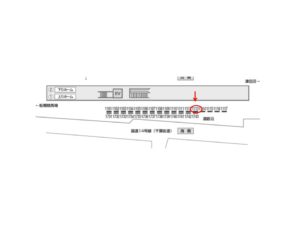 京成　谷津駅／／№1113駅看板・駅広告、位置図