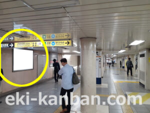 東京メトロ／新橋駅／銀座線／№29駅看板・駅広告、写真2