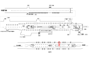 東京メトロ／三越前駅／銀座線／№8駅看板・駅広告、位置図
