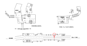 東京メトロ／外苑前駅／銀座線／№7駅看板・駅広告、位置図
