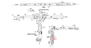 東京メトロ／日本橋駅／銀座線／№18駅看板・駅広告、位置図