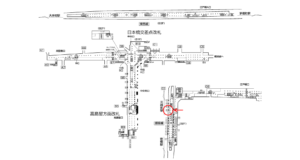東京メトロ／日本橋駅／銀座線／№8駅看板・駅広告、位置図