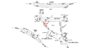 東京メトロ／上野駅／銀座線／№21駅看板・駅広告、位置図