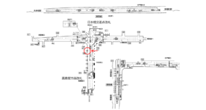 東京メトロ／日本橋駅／銀座線／№52駅看板・駅広告、位置図