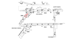 東京メトロ／溜池山王駅／銀座線／№705駅看板・駅広告、位置図