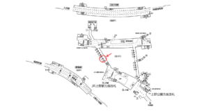東京メトロ／上野駅／銀座線／№19駅看板・駅広告、位置図