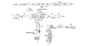 東京メトロ／日本橋駅／銀座線／№2駅看板・駅広告、位置図