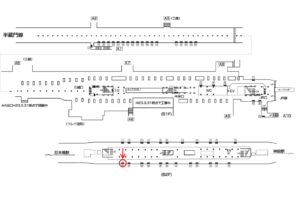 東京メトロ／三越前駅／銀座線／№25駅看板・駅広告、位置図