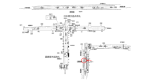 東京メトロ／日本橋駅／銀座線／№6駅看板・駅広告、位置図