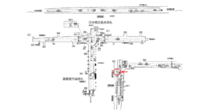 東京メトロ／日本橋駅／銀座線／№10駅看板・駅広告、位置図