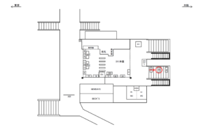 JR／戸塚駅／本屋口／№68駅看板・駅広告、位置図