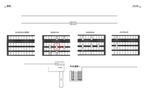 JR／東京駅／3号エスカ／№9駅看板・駅広告、位置図