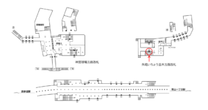 東京メトロ／外苑前駅／銀座線／№20駅看板・駅広告、位置図