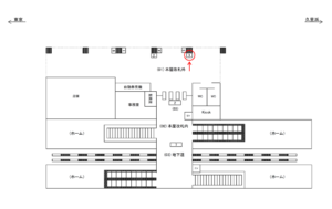 JR／西大井駅／本屋改札外／№3駅看板・駅広告、位置図