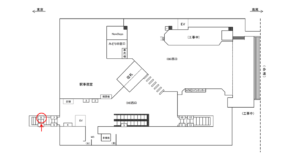 JR/飯田橋駅/西口/№9駅看板・駅広告、位置図