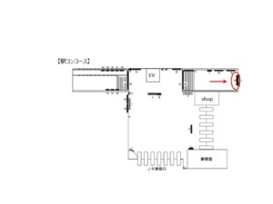 新京成　松戸駅／駅電飾／№45駅看板・駅広告、位置図