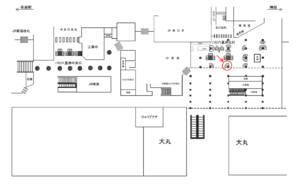 JR／東京駅／八重洲北口／№31駅看板・駅広告、位置図
